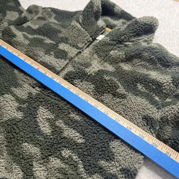 Koolaburra By Ugg Sherpa Camo Sage Pullover‎ 1/4 Zip Sweatshirt XS - Picture 8 of 13